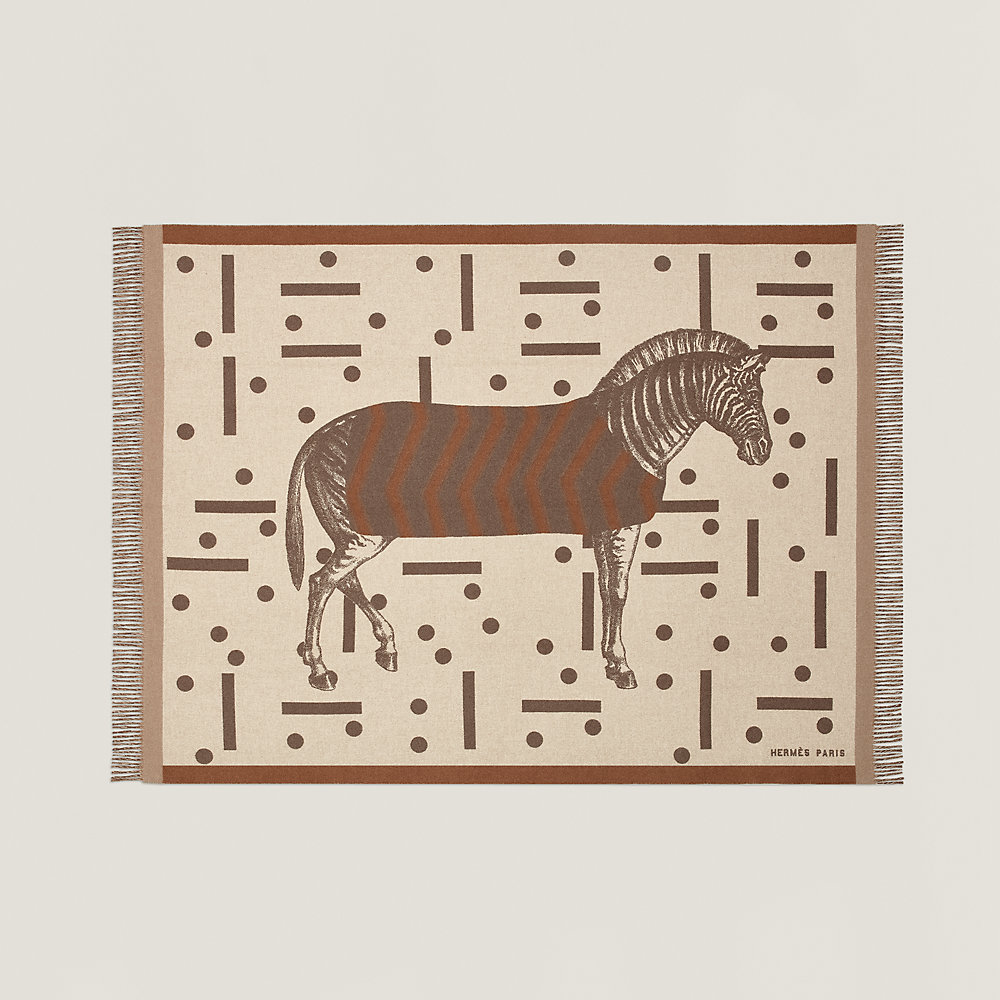 Zebre Zig Zag blanket | Hermès Finland